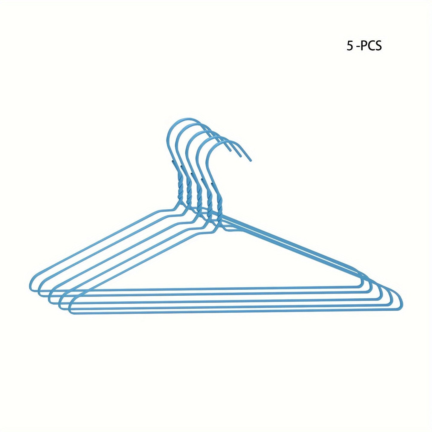 Non-slip plastic clothes hangers available in sets of 5, 10, and 20. These heavy-duty racks are perfect for organizing your clothes in the bathroom, bedroom, closet, wardrobe, home, dorm, or any other space. An essential accessory for keeping your