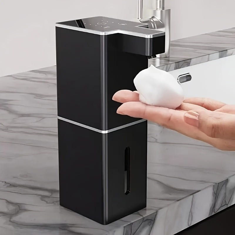 380ml USB Rechargeable Soap Dispenser with Motion Sensor - Wall-Mounted, Plastic, Automatic Hand & Dishwashing Liquid Dispenser for Bathroom and Kitchen.