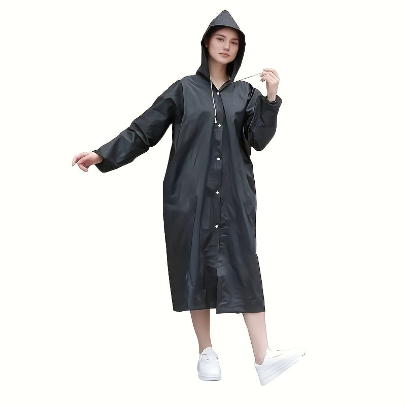 Waterproof hooded raincoat ideal for outdoor activities