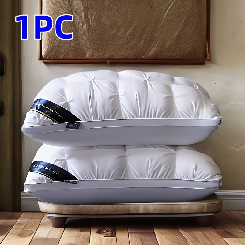 High quality pillows and cushions measuring 48.26X73.66 cm provide deep sleep neck support with a non-collapsing high pillow core. Suitable for all seasons, these hypoallergenic pillows