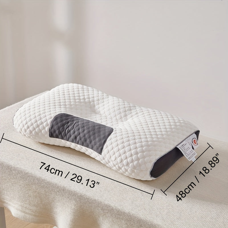 Knitted Massage Pillow Core: Luxuriously Soft, Ergonomic Support for Adults' Bedroom, High-Quality Comfort