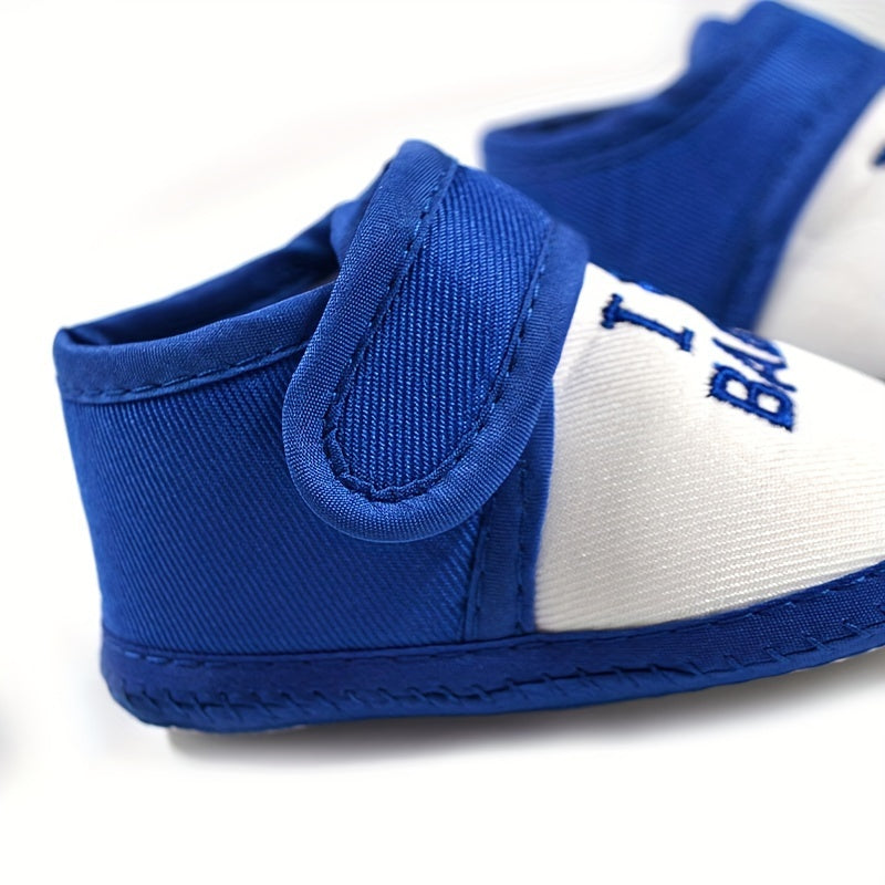 Soft non-slip shoes for baby boys perfect for indoor walking.