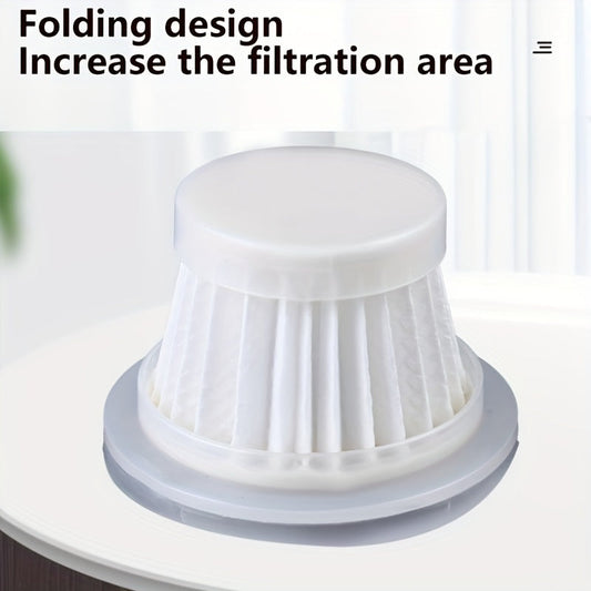 10 washable HEPA filters for vacuum cleaners, compatible with a variety of models.