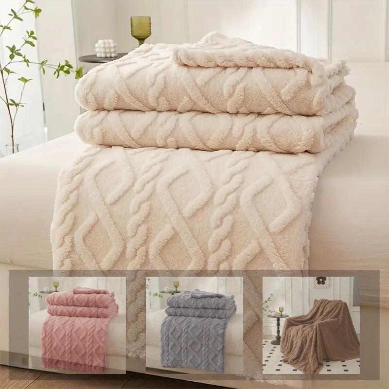 Stay cozy and stylish with the Tafu Velvet Single-Layer Blanket. Made from luxurious polyester coral fleece, this sofa throw is perfect for travel, camping, and gifting. Available in coffee, light green, grey, white, and pink, this hand-washable blanket