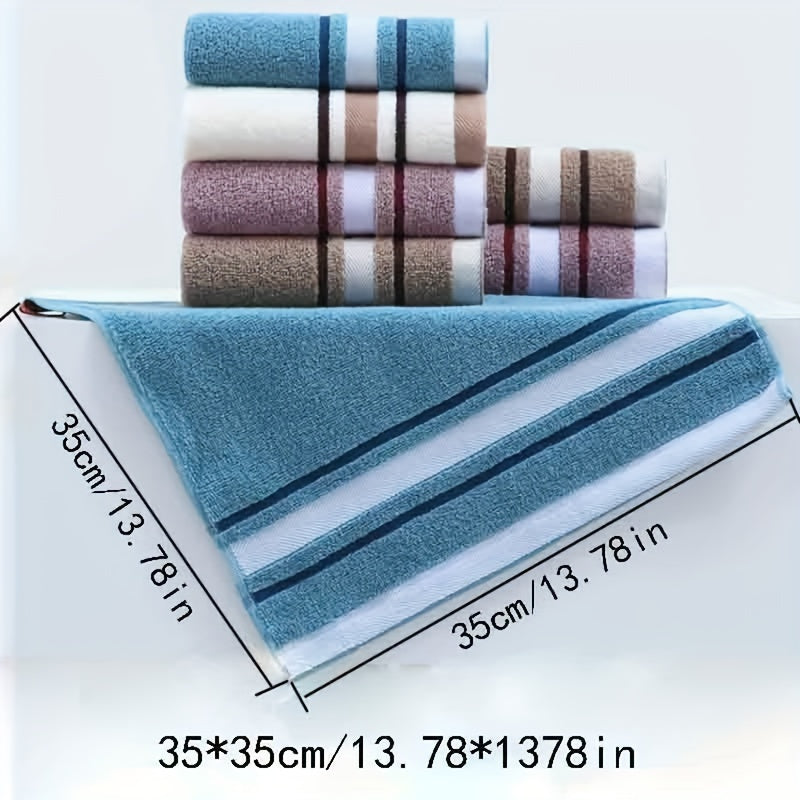 32-strand cotton towel, 35*35cm for face, hands, and sweat, soft, absorbent, thick, non-shedding *Cotton small square towel*