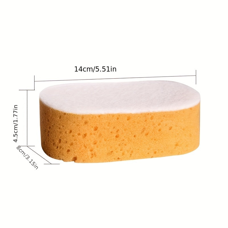 Set of 3 Cleaning Sponges - Multifunctional and Non-Scratch for Quick Cleaning in Kitchen, Bathroom, Bedroom, Floor, Furniture,Wall, Glass, and Toilet. Perfect for Cleaning Supplies, Dorm Essentials, and Back to School Supplies.