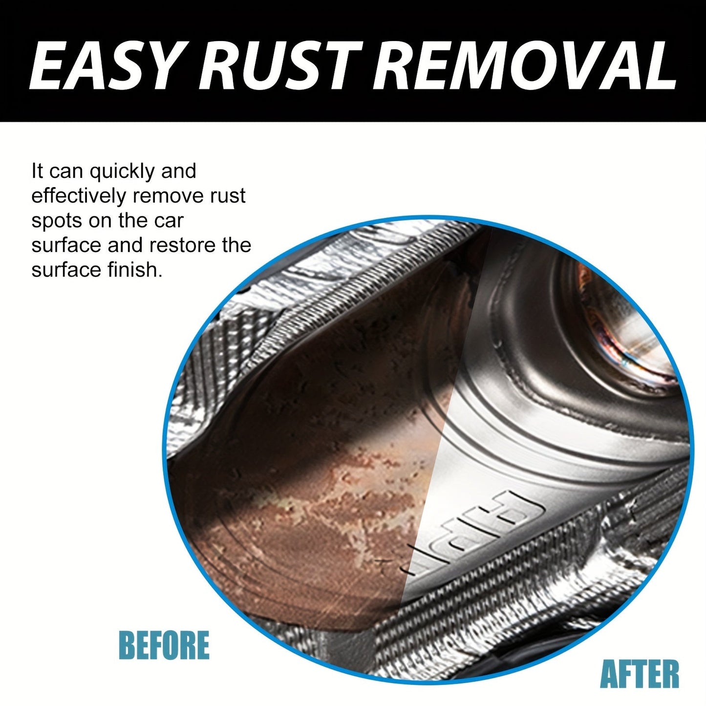 Protect your vehicle from rust with RustGuard Car Metal Rust Remover and Protector Spray. This anti-oxidation conversion coating requires no electricity and is a must-have in your home tool kit for cleaning and protecting vehicle parts.