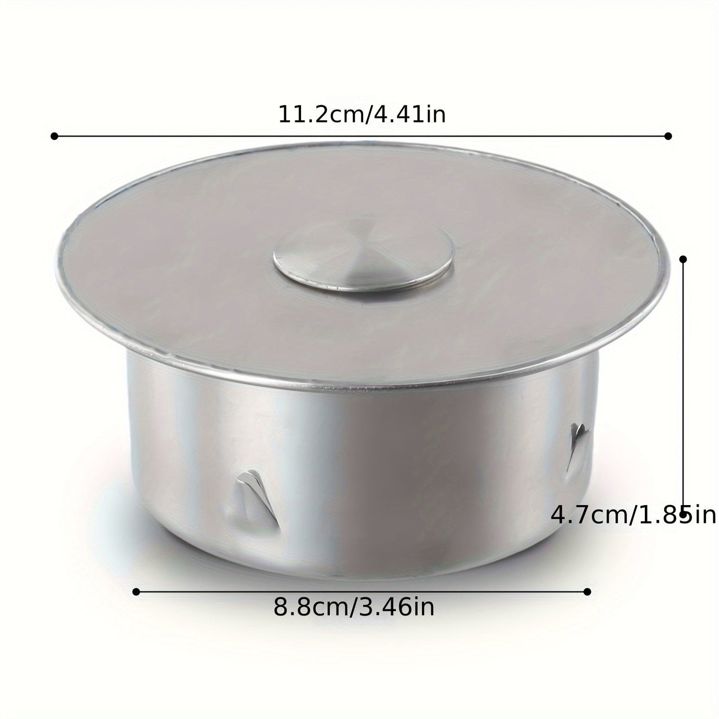 A durable Stainless Steel Chimney Cover for 90mm/110mm Stove Pipe closure, featuring a Metal Flue Pipe Cap for optimal weatherproof outdoor protection. Perfect for a winter holiday gift.