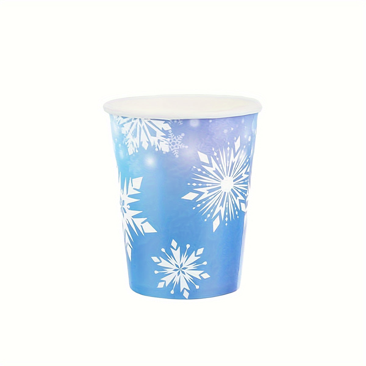 Winter Wonderland Party Supplies: 80 Pieces of Festive Snowflake Plates, Napkins, and Cups - Ideal for Christmas and Winter Birthday Celebrations.