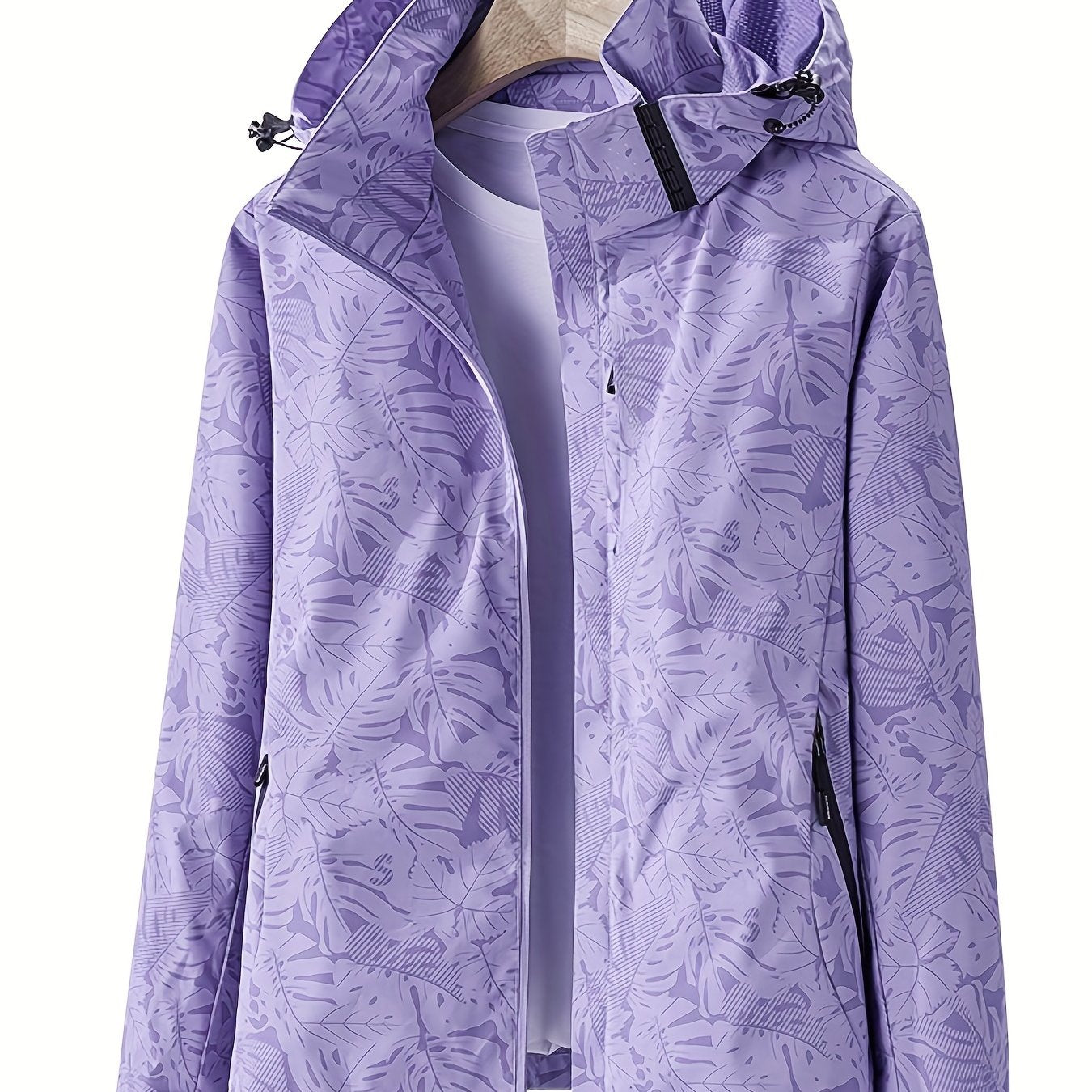 Women's Camouflage Outdoor Jacket with Removable Hood