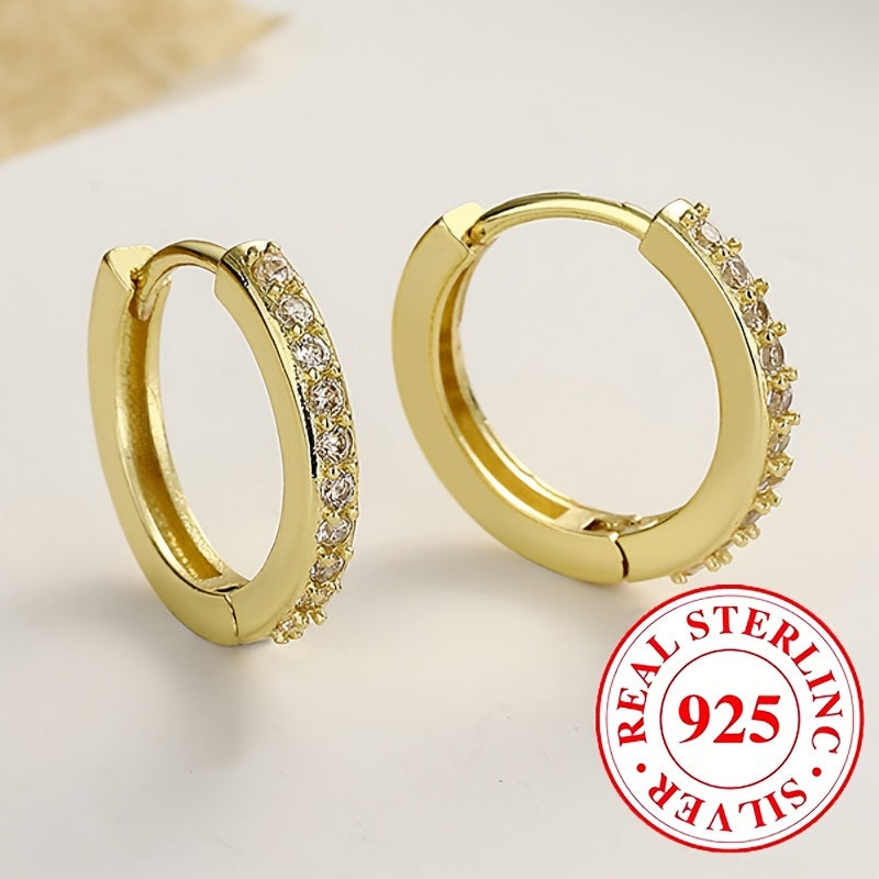 Elegant silver earrings with zirconia design, weighing 1.9 grams, perfect for weddings, parties, and daily wear, showcasing high-quality jewelry.