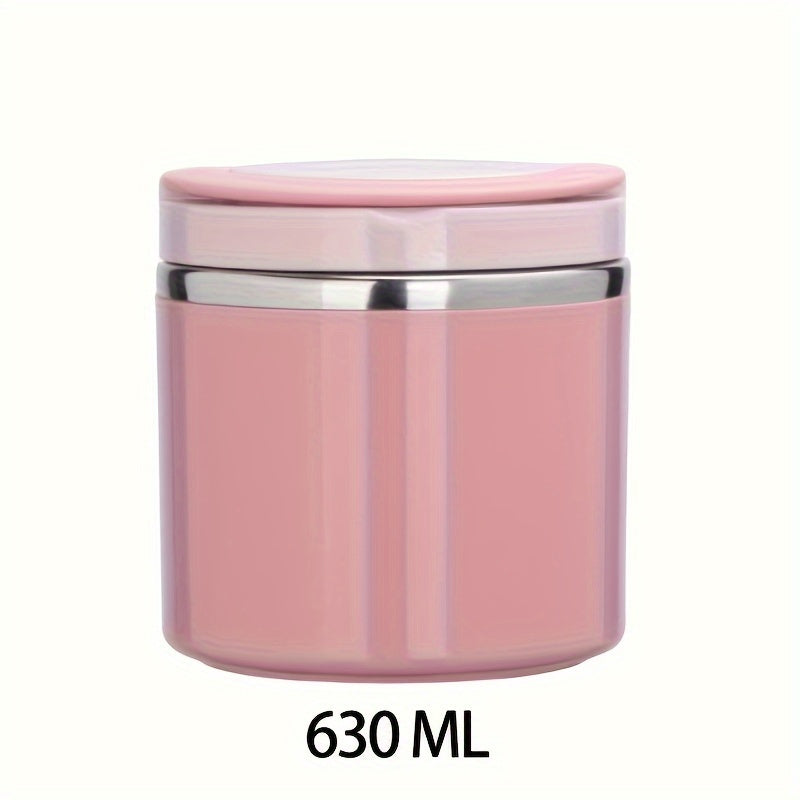 Large Capacity Stainless Steel Insulated Lunch Jar - Reusable Food Container Perfect for Soup & Breakfast, Great for School, College, and Office.