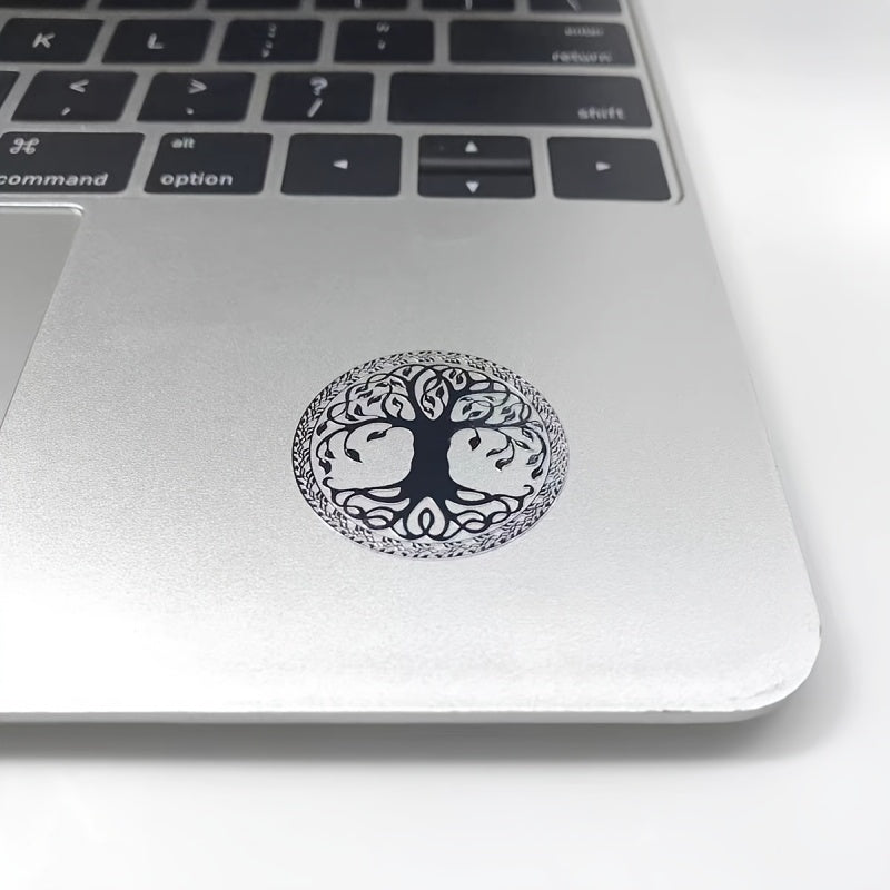 Tree of Life pattern metal sticker for mobile phone or laptop decoration.