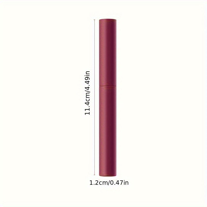 Matte Lipstick Crayon in Berry, Coral, Pink, and Red Shades, Long-Lasting and Moisturizing with Natural Hydrating Finish