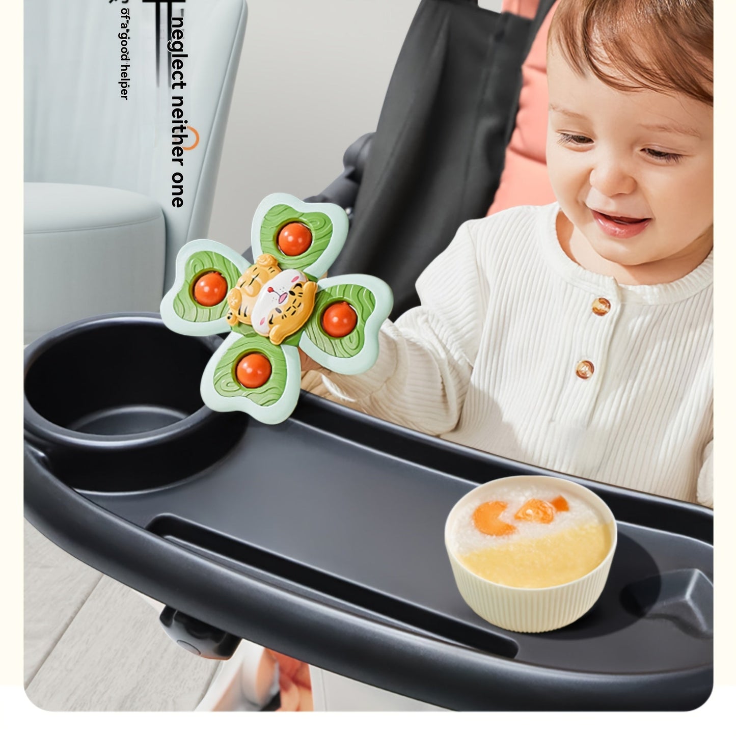 Get the ultimate stroller accessory with the 1-Pack Large Capacity Anti-Slip Stroller Tray. This portable armrest support tray comes with a convenient phone holder and is perfect for all your stroller needs. Made from durable ABS material, this tray is