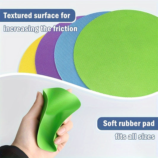 4 Rubber Jar Opener Pads, Non-Slip Gripper Pads for Easy Jar Opening