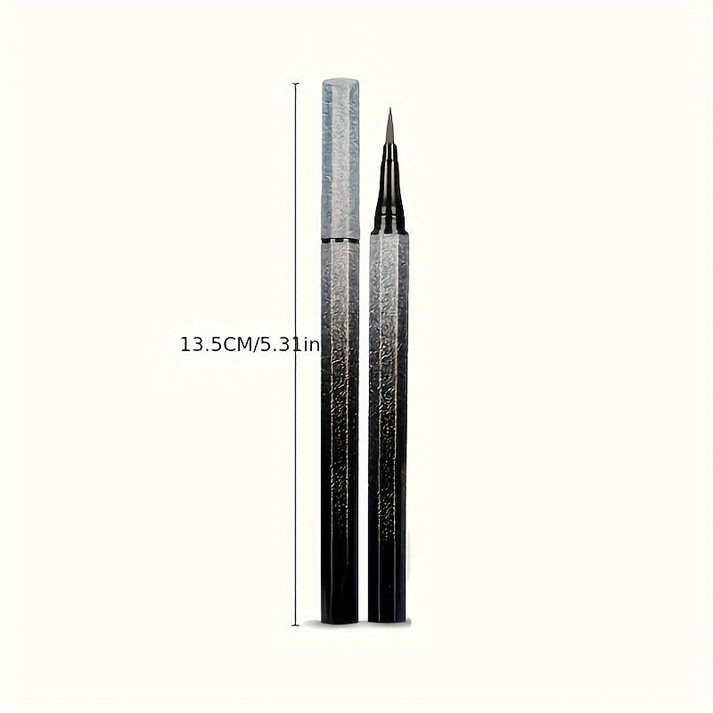 Pack of 3 Black Eyeliner Pens with Ultra-Thin Starry Sky Glitter. Long-lasting and quick-drying for precision eye makeup.