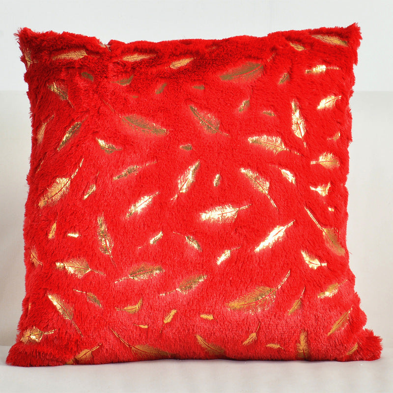 Luxurious faux fur throw pillow cover without pillow core, perfect for sofa, bedroom, car.