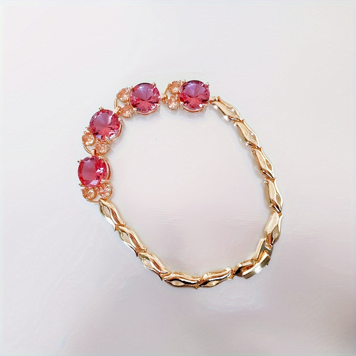 Discover the stunning MEETMAY Color-Changing Synthetic Sultanite Diaspore Bracelet - Ideal for Weddings, Parties, and Everyday Glamour. This versatile round bracelet dazzles in different lighting, making it perfect for any occasion. Elevate your jewelry