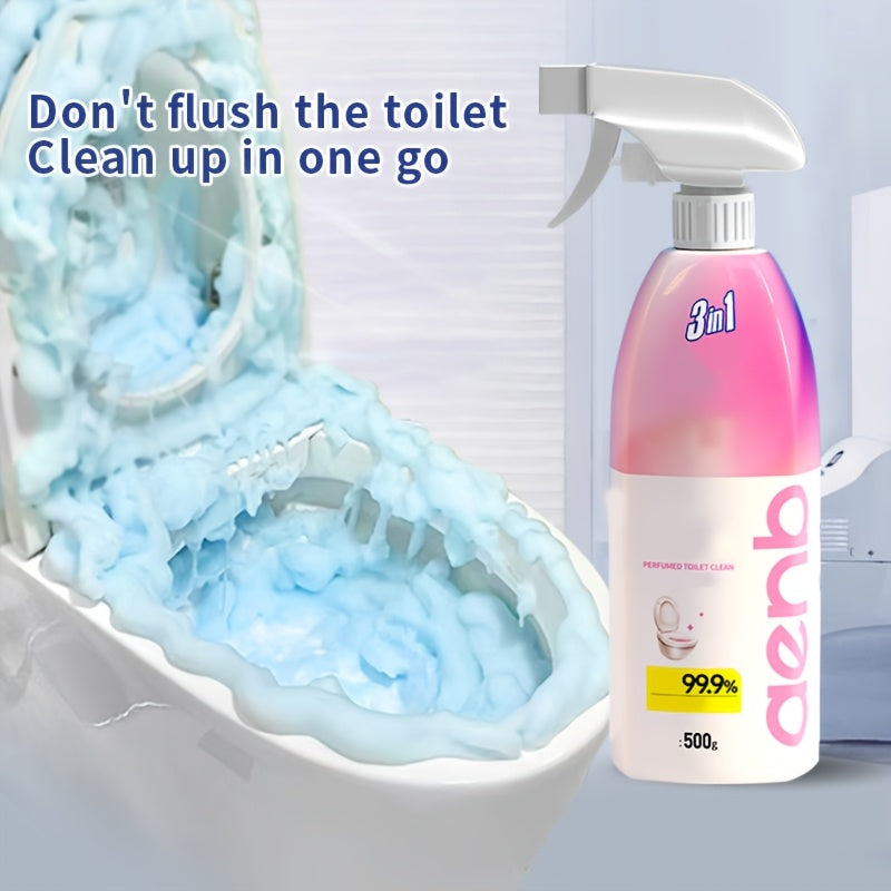 This 500ml bottle of toilet cleaner is perfect for cleaning ceramic surfaces, including toilets, toilet bowls, urinals, and sinks. It has a fresh aroma and helps to deodorize and descale.