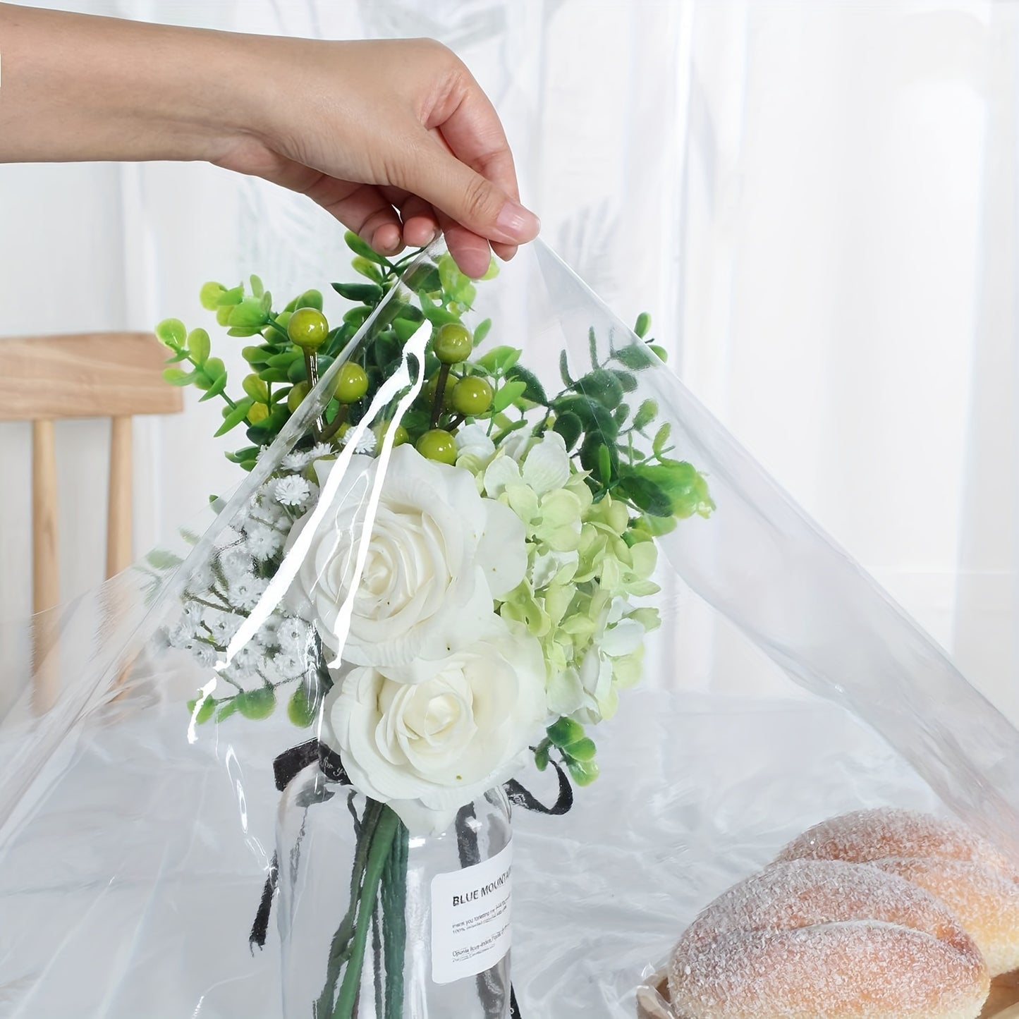 1pc Clear Vinyl Tablecloth with Diamond Pattern - Heat resistant, waterproof, scratch-resistant, easy to clean - Ideal for home dining, hotels, restaurants, banquets, and holiday decorations.