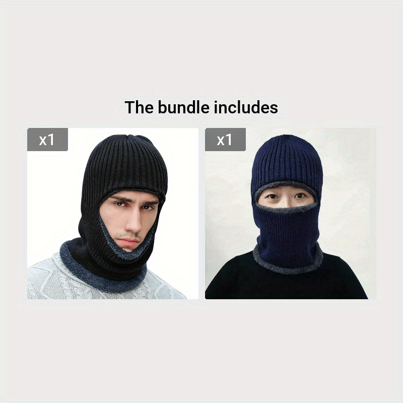 Keep warm this winter with a stylish and practical Winter Fleece Ski Mask. This thick, windproof Balaclava is perfect for cycling and other outdoor activities. Designed for both men and women, this headband beanie cap will keep you protected from the