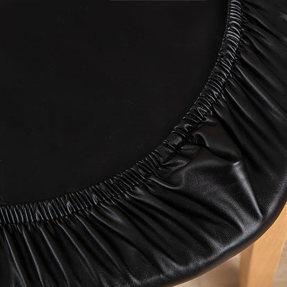 Waterproof PU leather seat cover for dining room chairs.