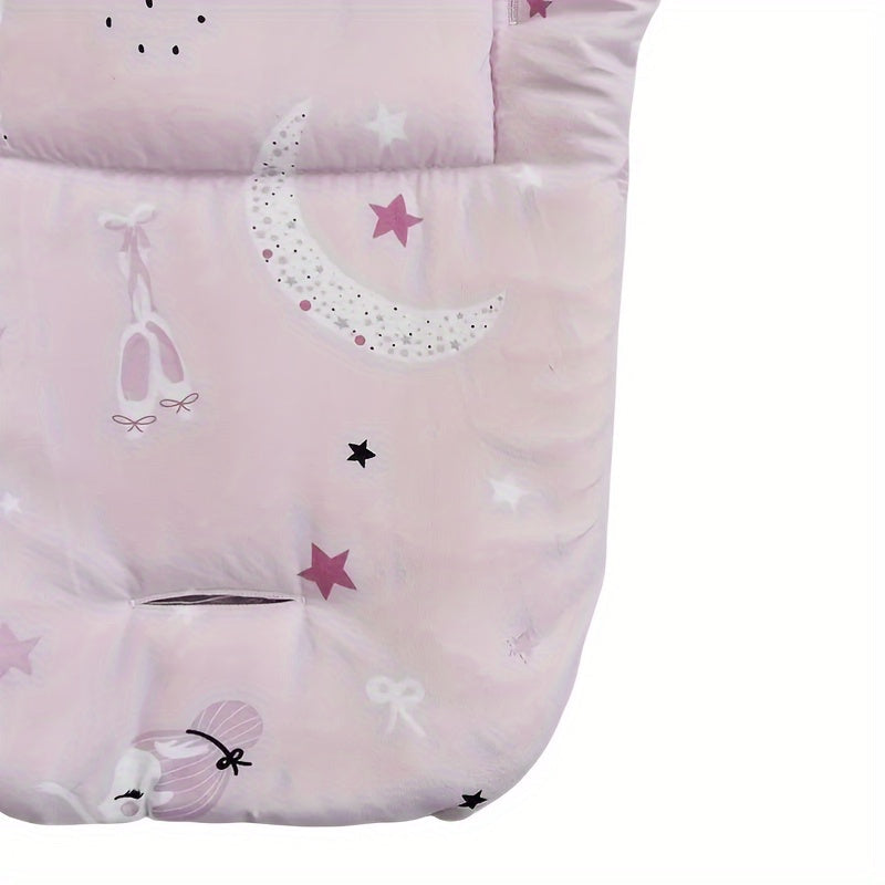 Plush Baby Stroller Seat Cushion: Qulay va izolyatsiyalovchi, 0-3 yoshgacha ideal, Yumshoq polyester tolalaridan tayyorlangan