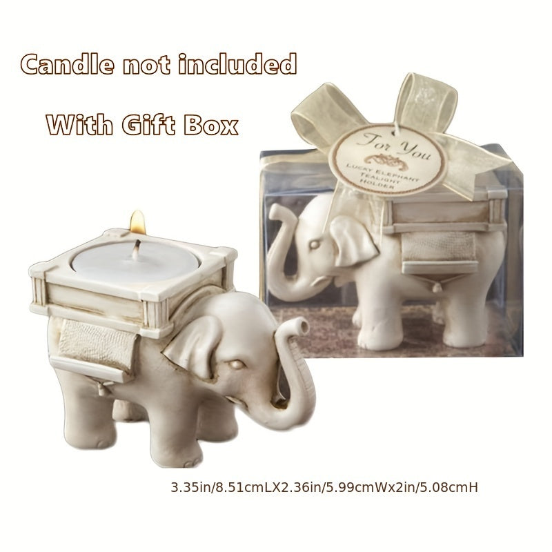 Elephant Design Tealight Candle Holder for Birthday and Home Decoration - 1 Piece