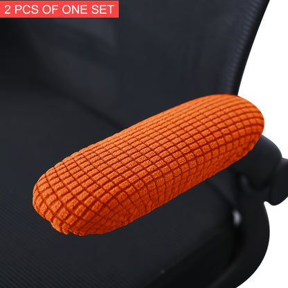 2-Pack T-Cushion Armchair Slipcovers made of stretchable polar fleece fabric. Machine washable with elastic-band closure. Polyester & spandex blend. Protects chairs from scratches & stains.