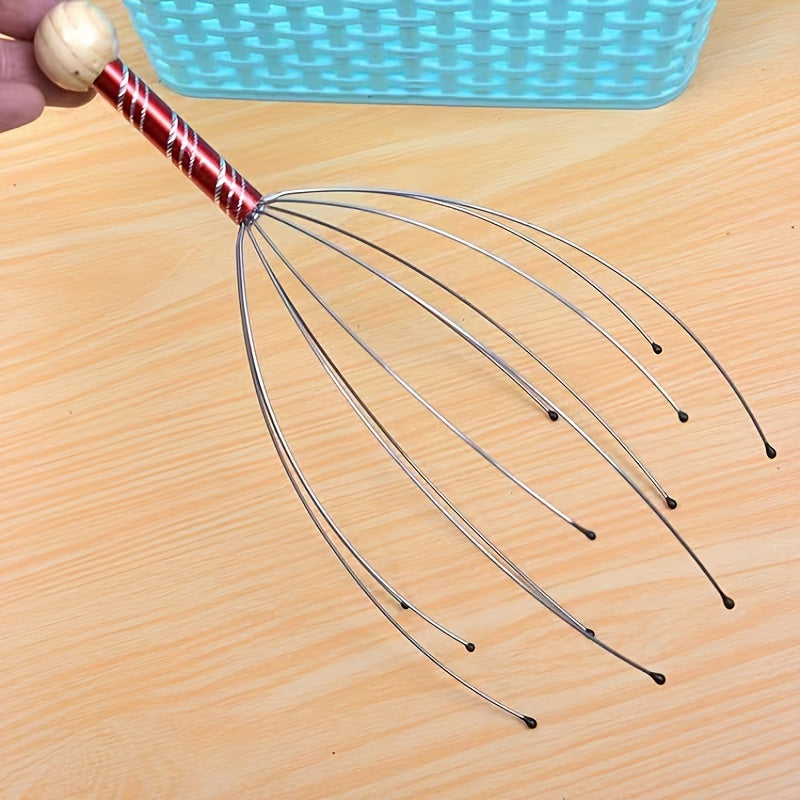 Handheld Scalp Massager promotes deep relaxation, hair stimulation, and stress relief.