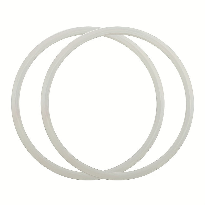 Two silicone seal rings designed for electric pressure cookers, these thick and easy-to-replace gaskets ensure kitchen and dining safety.