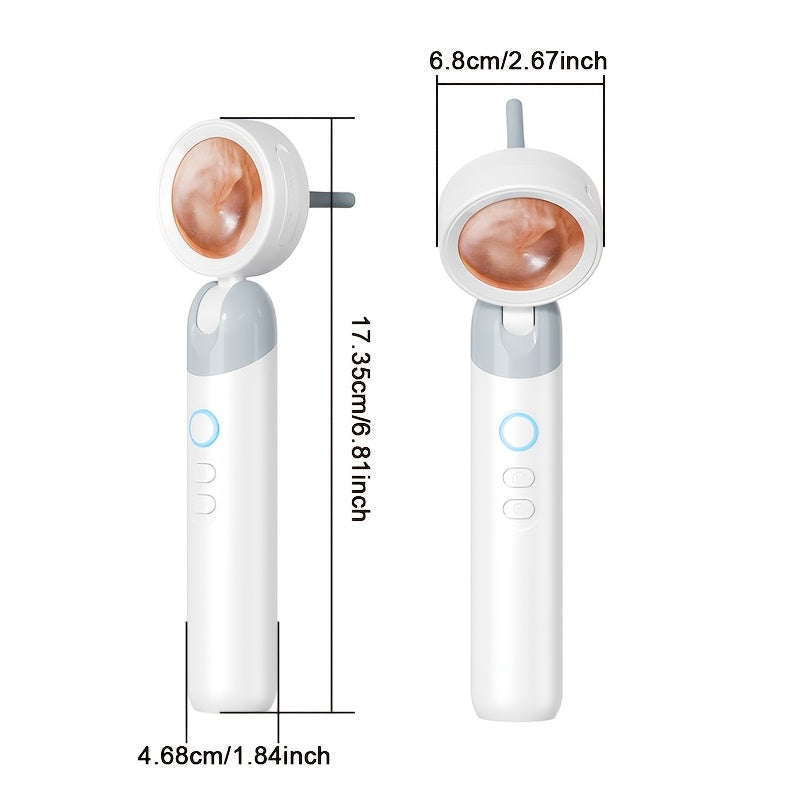 Inskam 4-in-1 Smart Ear & Nose Camera with Screen - HD 1080P, 90° Rotating Inspection Head, Wax Removal Tool included for various uses.