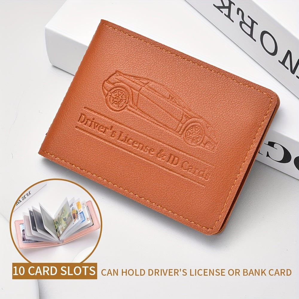 Stylish and lightweight cardholder designed to hold credit cards, driver's licenses, and ID cards for everyday use.