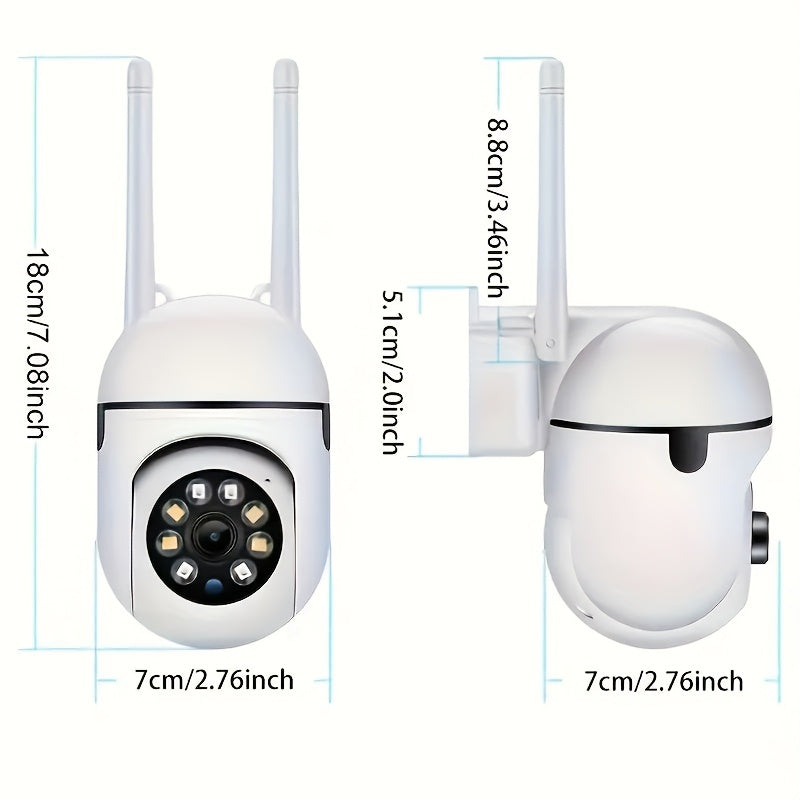 1080HP WIFI camera for indoor and outdoor monitoring with night vision, two-way communication, motion tracking, and 24-hour monitoring, ideal for Youngsters