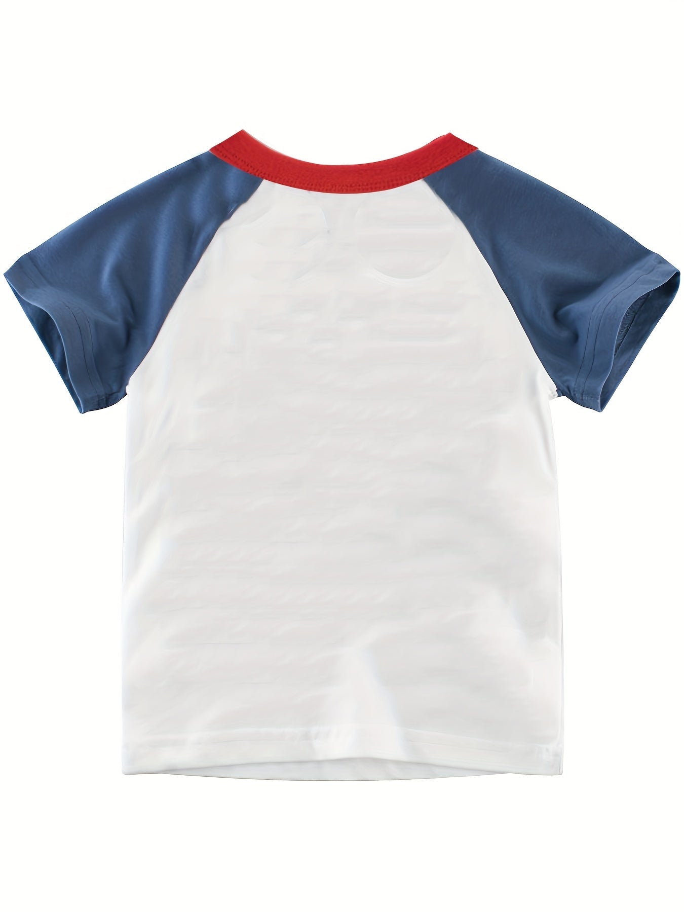 4pcs cartoon car print boys' cotton t-shirt for summer outdoor leisure