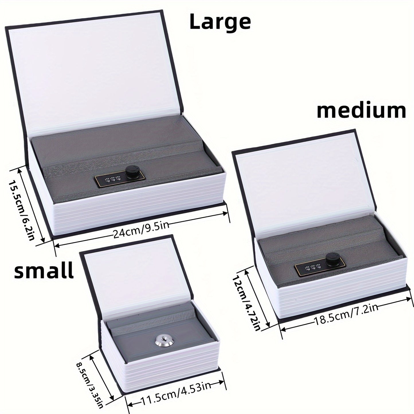 1pc Book Money Box with Password Lock, Safe storage for valuables such as cash, jewelry, passports.