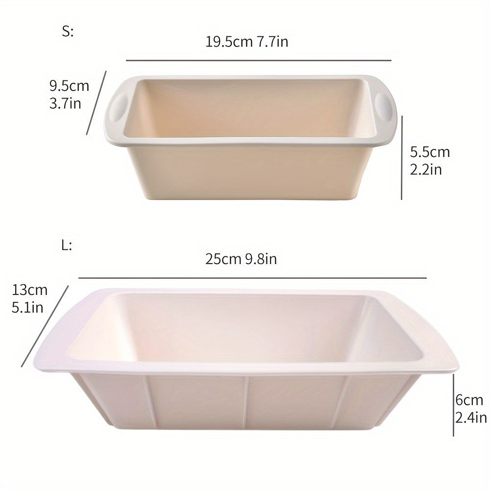 Silicone Loaf Pan- Baking Bread and Toast Making Tool, Non-Stick Bakeware (19.56cm X 9.4cm) - Oven and Kitchen Accessories