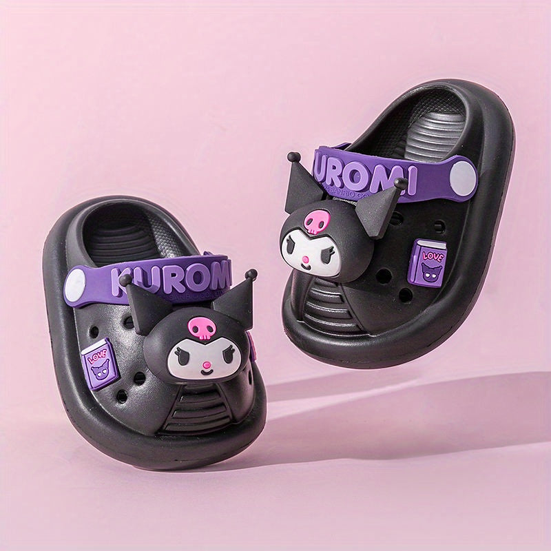 Hello Kitty Kids Slippers: Unisex Toddler Cartoon Clogs with Non-Slip Sole, Breathable Sandals for Summer Beach Casual Outdoor Wear for Boys and Girls.