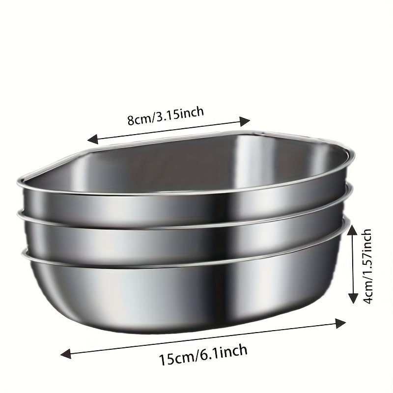 Set of 3 Stainless Steel Fan-Shaped Steamers with Tray, Grid, and Bowls for Healthy Cooking. Includes Rice Cooker Separator and Multi-Functional Tray for Home Kitchen, Outdoor Camping, and Hiking. Versatile Cookware.