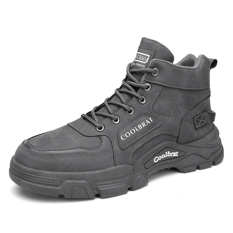 Men's lace-up walking boots - durable, comfortable, and breathable.