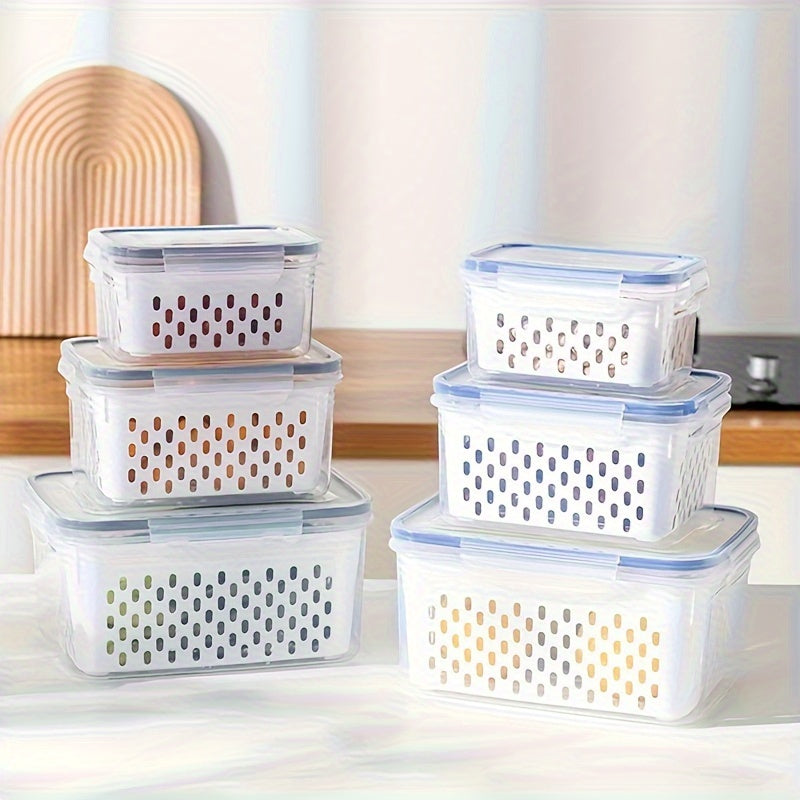 Each set includes four versatile and leak-proof storage containers that are perfect for storing a variety of foods such as meat, grains, fruits, and vegetables. These BPA-free containers feature a two-layer food seal and are reusable, making them ideal