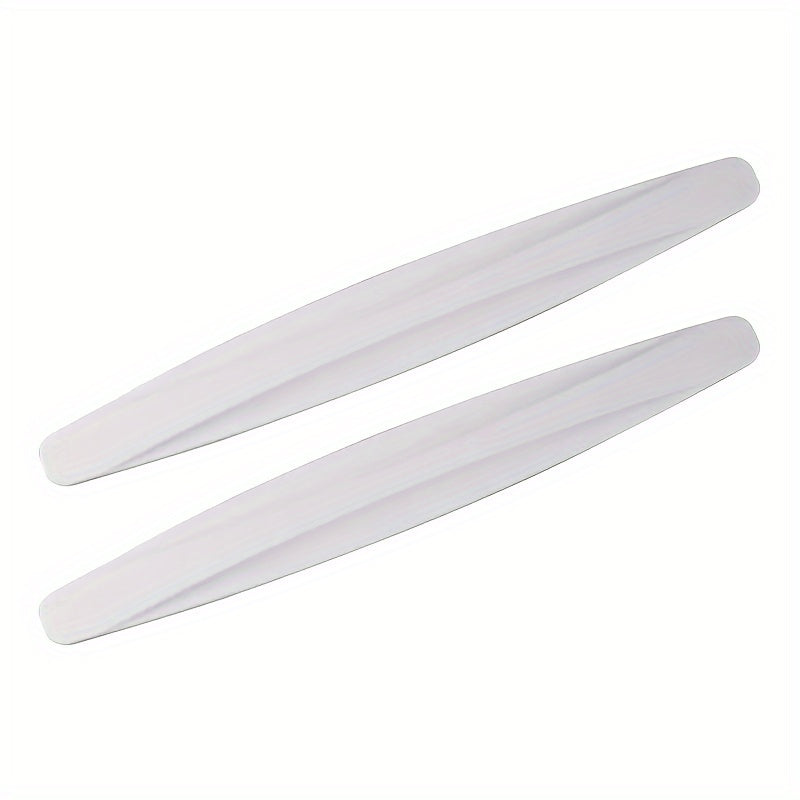 Rubber car bumper guards for front and rear anti-collision protection and door body scratch prevention, 2pcs.