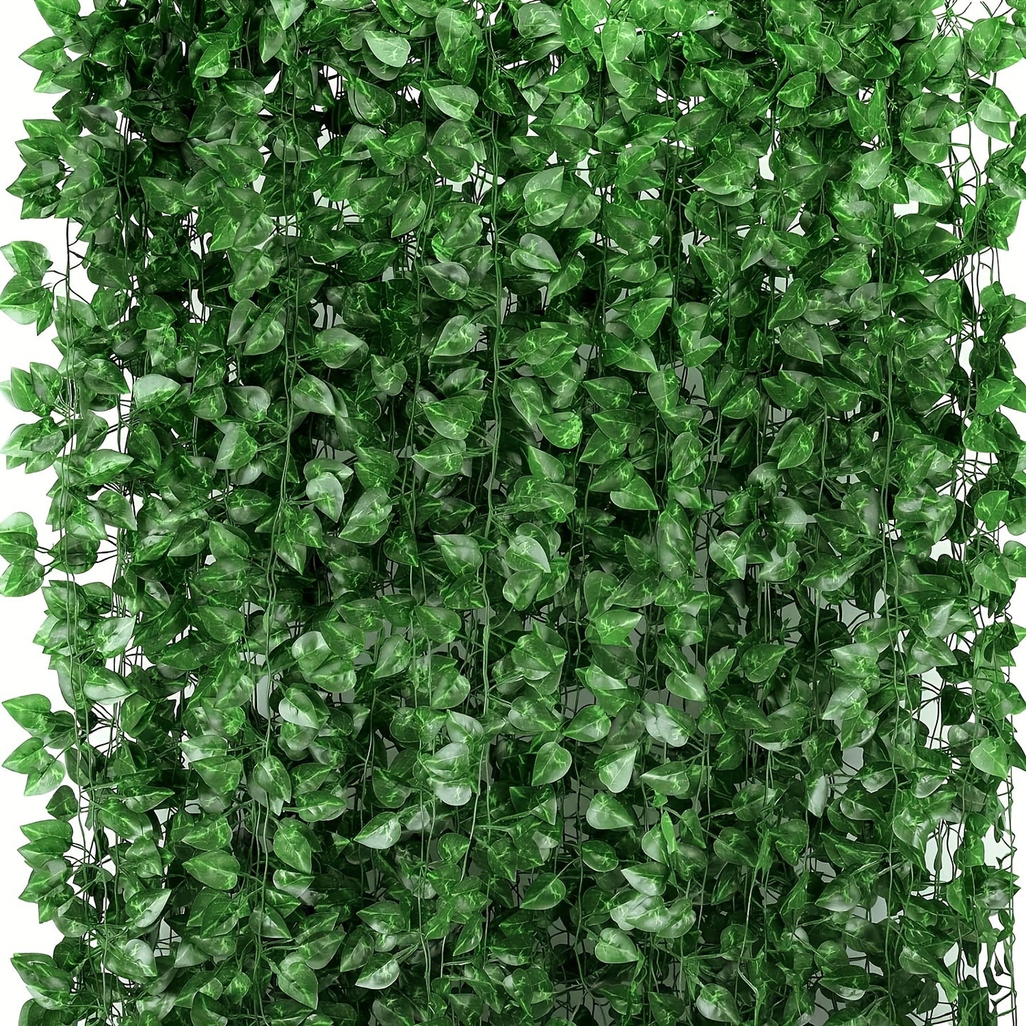 12 pack of artificial ivy garland for wall decor, perfect for jungle theme parties and weddings.