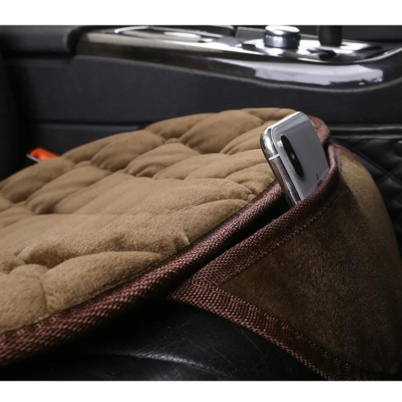 Plush car seat covers for sedans, trucks, and SUVs with a durable, non-slip base.