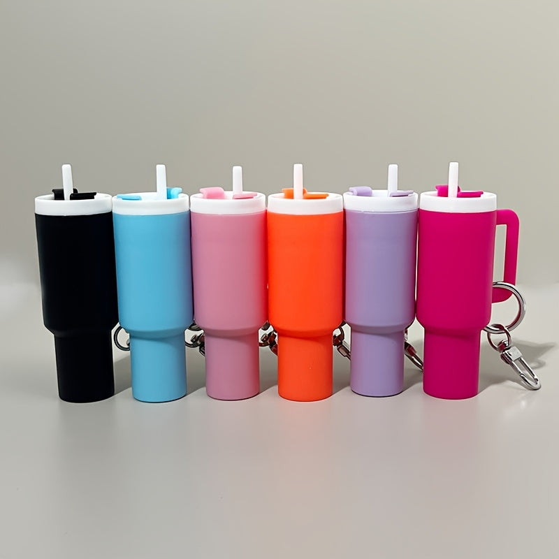 Get your hands on the adorable 6CPS Mini Cup Keychain, a fun and practical accessory that can also be used to store lipstick, ornaments, and other small items. It makes for a perfect gift to give to others.