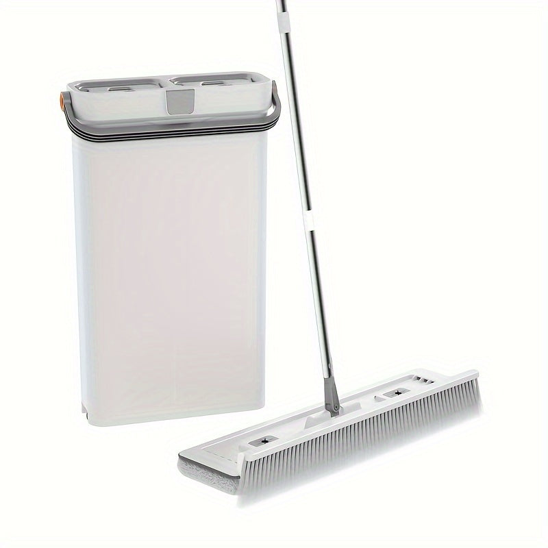 Sweep and Mop All-in-One Set with Bucket: No Need for Electricity, Perfect for Cleaning Floors