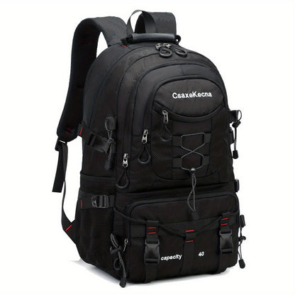 CASAKEMCA 40L Легкий нейлоновый рюкзак для путешествий с USB-портом для зарядки - Водонепроницаемый, регулируемые ремни, множество отсеков - Идеален для походов и кемпинга - Отличный подарок для мужчин и женщин