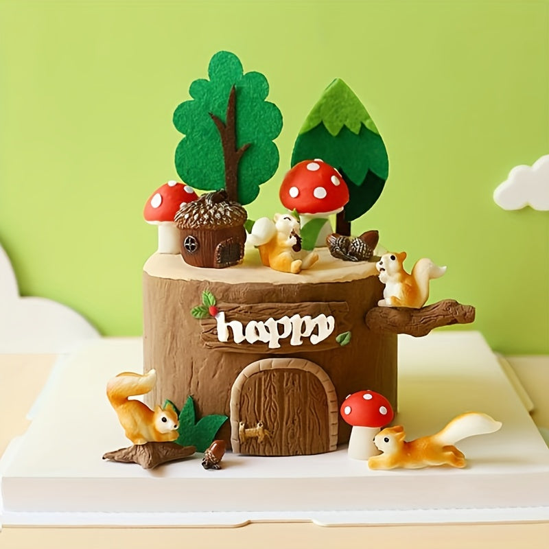 Forest-Themed Silicone Baking Mold featuring Realistic Tree Stump & Bark Designs - Perfect for Cake Decorating, Lead-Free Fondant and Clay Crafting. Ideal for creating unique cake designs with this Silicone Cake Mold.