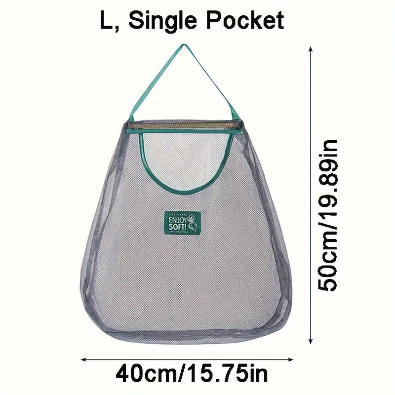 Сетчатая сумка для хранения на кухне с большой вместимостью — идеально подходит для подвешивания фруктов и овощей дома или в ресторанах